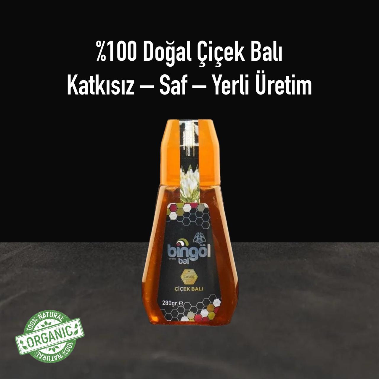 Bingöl Süzme Çiçek Balı Pratik Kapak 280 gr