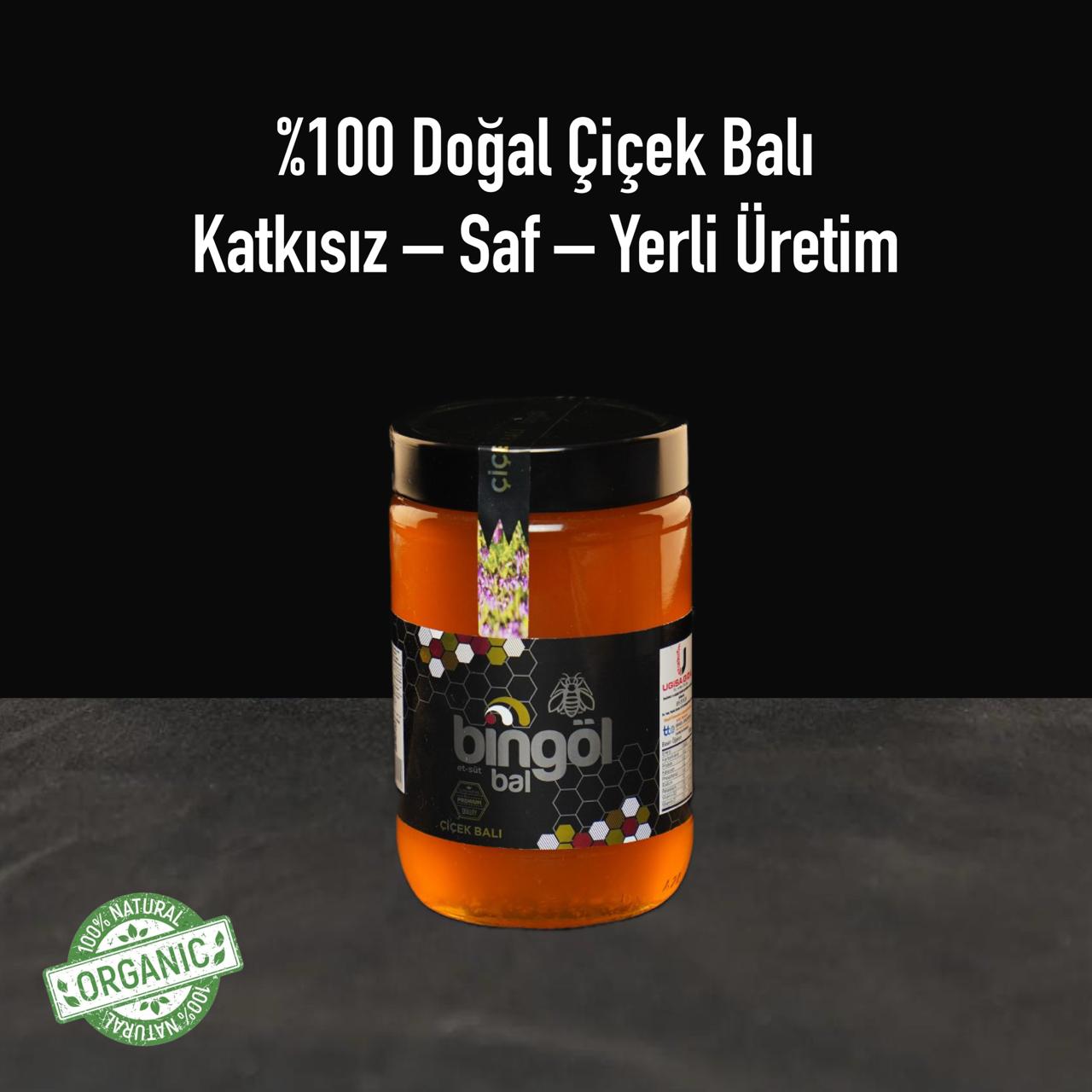 Süzme Çiçek Balı Cam Kavanoz 850 Gr (Premium)