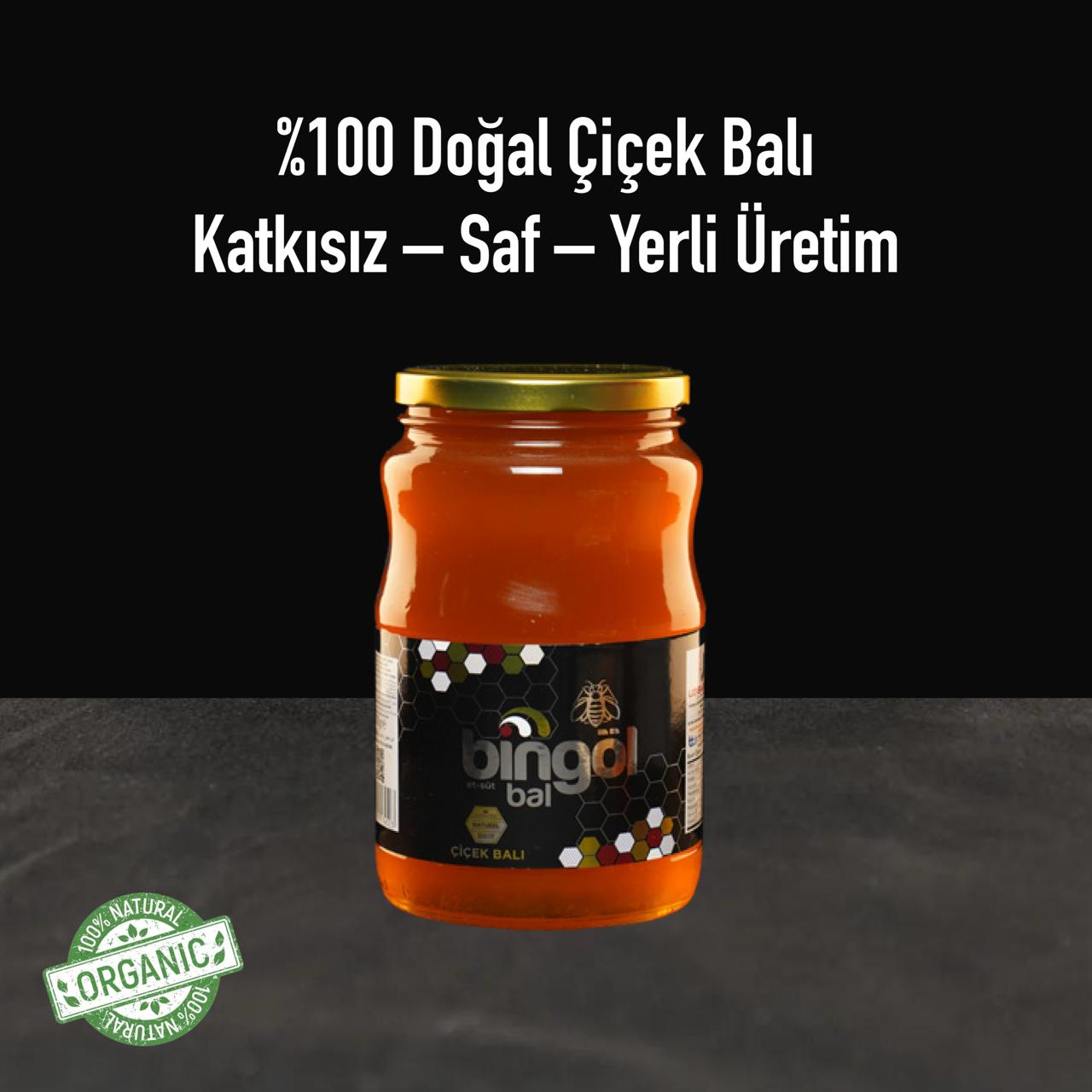 Bingöl Süzme Çiçek Balı Naturel 2200 Gr