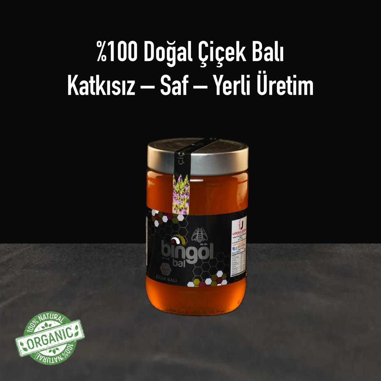 Bingöl Süzme Çiçek Balı Naturel 360 Gr