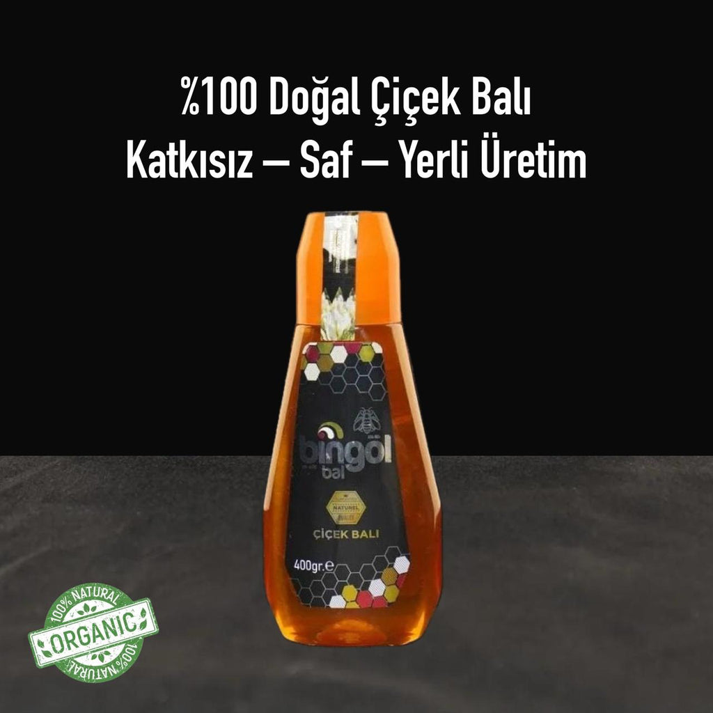 Bingöl Süzme Çiçek Balı Pratik Kapak Naturel 400 gr