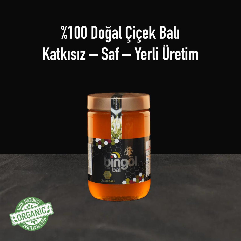 Bingöl Süzme Çiçek Balı Naturel 850 Gr